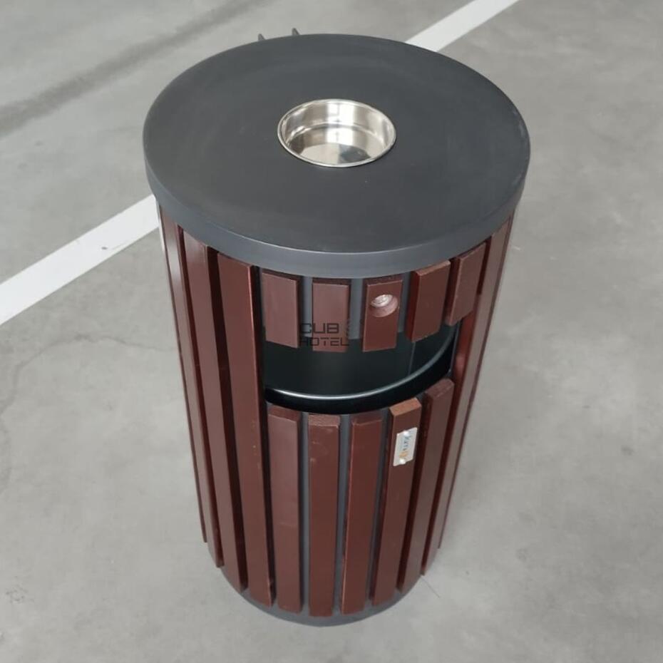 Papeleira Exterior 40L com Cinzeiro M502